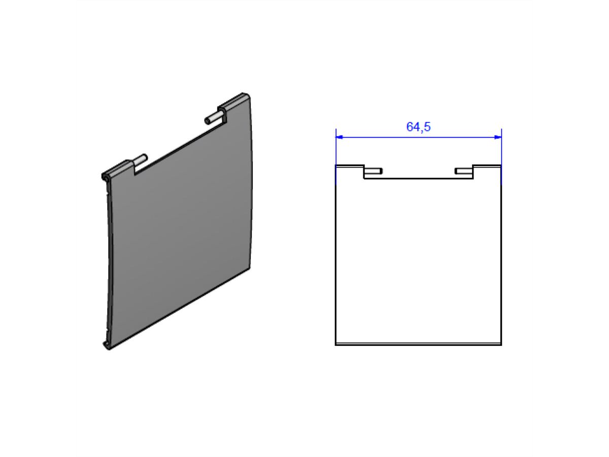 BACHMANN KAPSA XX-klein deksel, wit