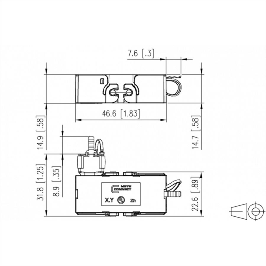 METZ CONNECT Kabelconnector Klasse EA Cat.6A 270°