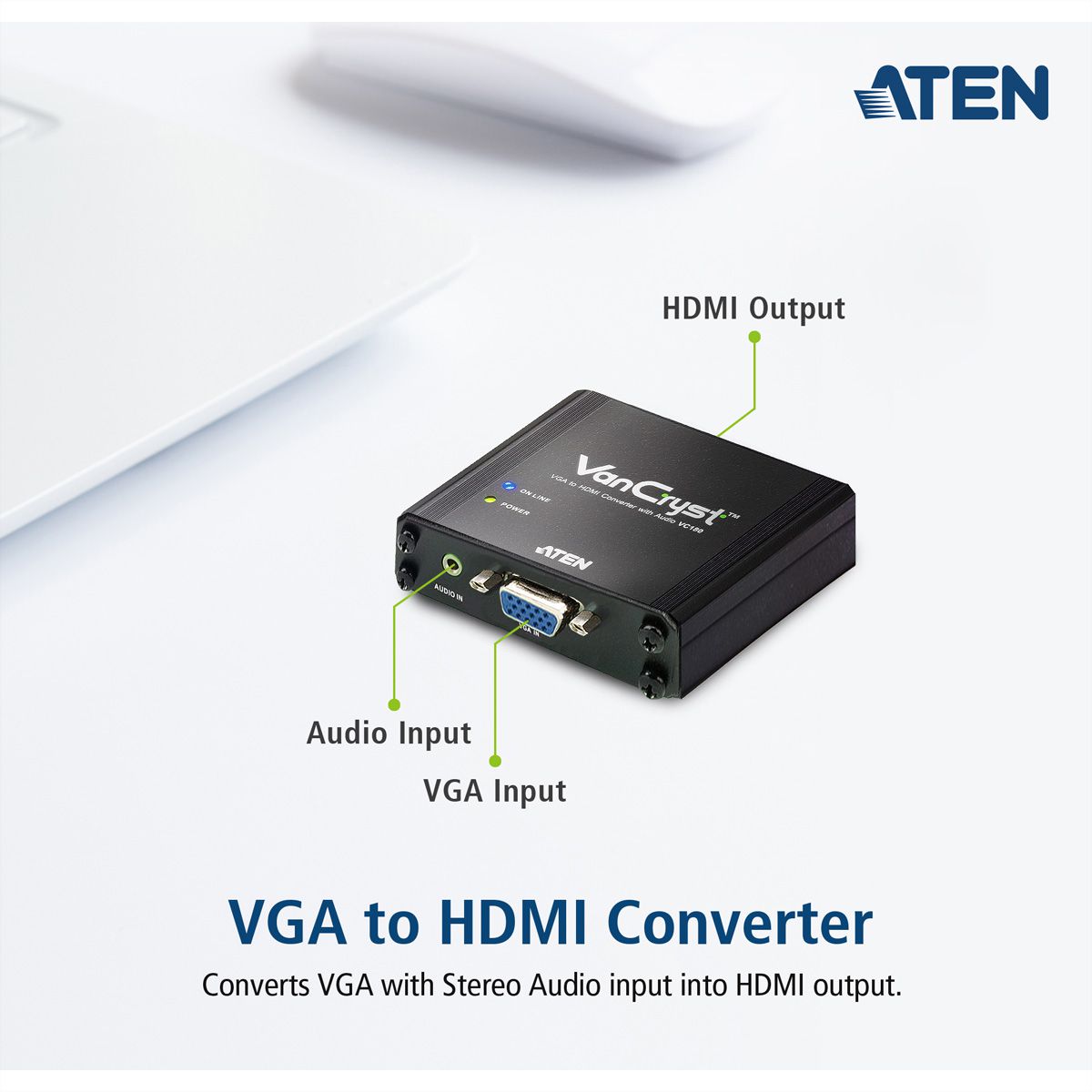 ATEN VC180 VGA zu HDMI Audio/Video Converter