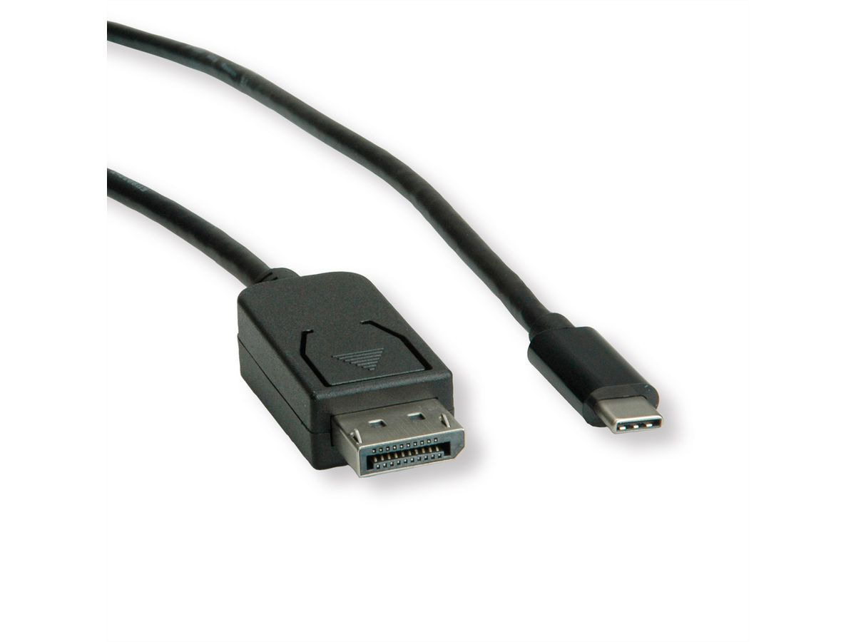 ROLINE USB type C - DisplayPort adapterkabel, v1.2, M/M, 1 m