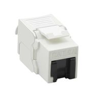 VALUE Cat.6A (Class EA) Keystone, RJ-45, onafgeschermd, zilver, zonder gereedschap, wit