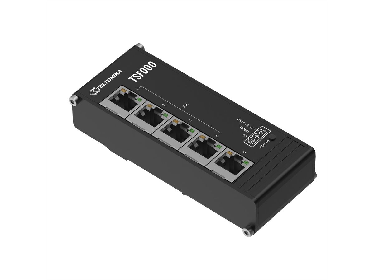 TELTONIKA TSF000 5-Port Switch 4x PoE+