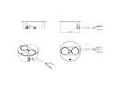 BACHMANN TWIST 2 1xUTE 1xUSB A/C 22W 2.0m AEH RAL9010 30GE round