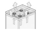 SCHROFF Eurorack Fan Tray for Fan Top Cover, Without Fan, 800W 800D