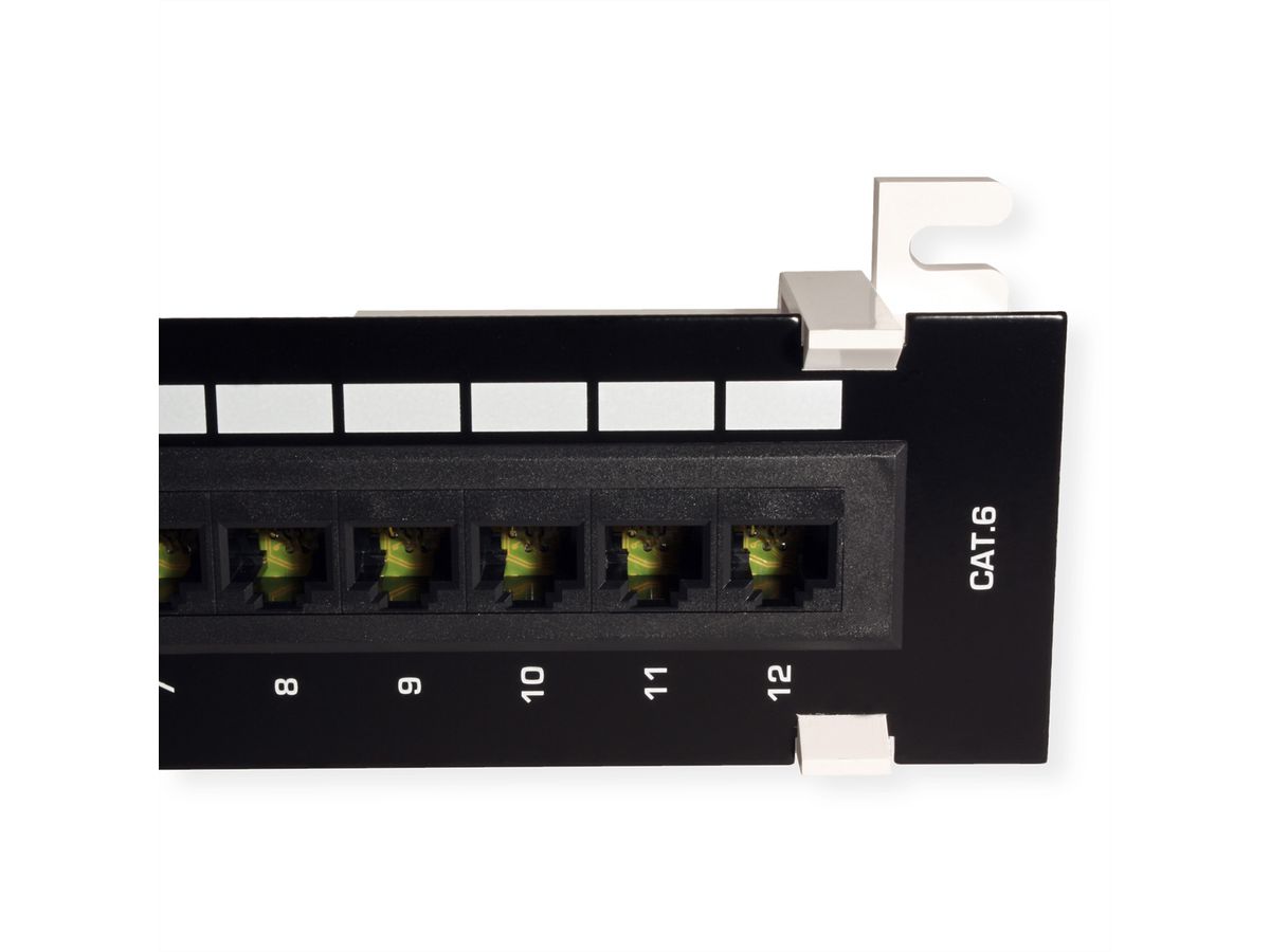 TRENDnet TC-P12C6V Patchpaneel, 12-poorts wandmontage Cat.6 niet afgeschermd
