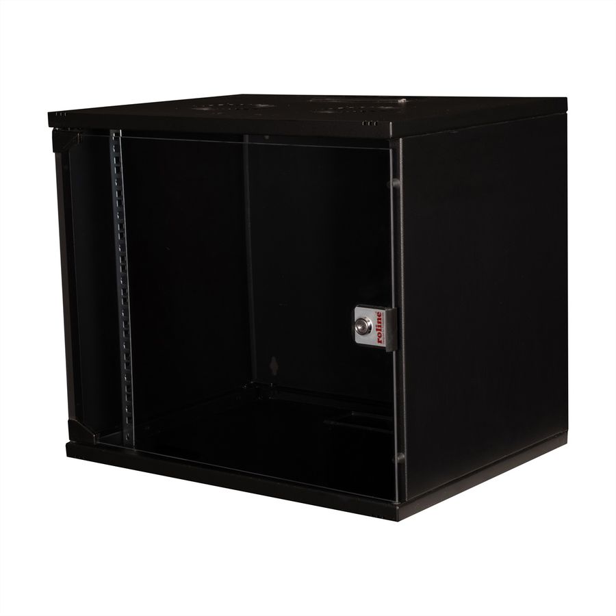 ROLINE 19-inch wandbehuizing Basic 9 U , 540x400 BxD Bouwpakket zwart