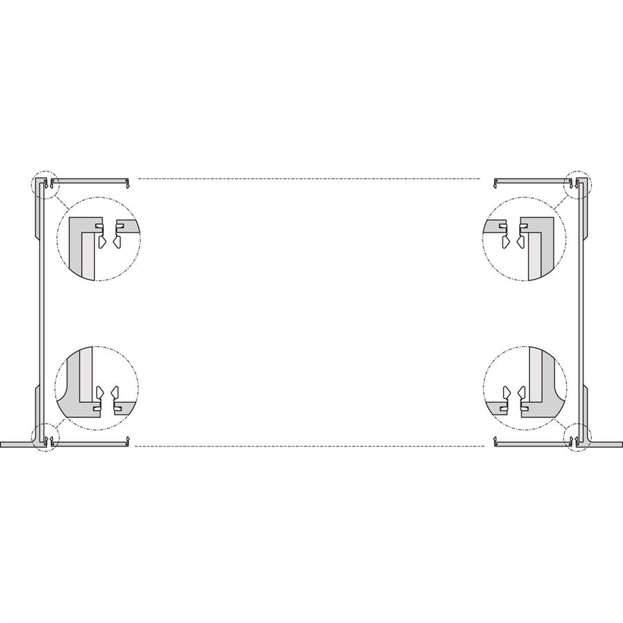 SCHROFF EuropacPRO 19" Bracket for Stainless Steel Gasket, Type F, 3 U
