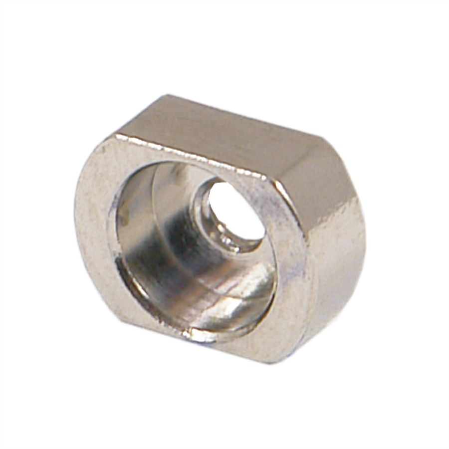SCHROFF Sleeves for M2.5, Brass Nickel Plated, 100 pieces