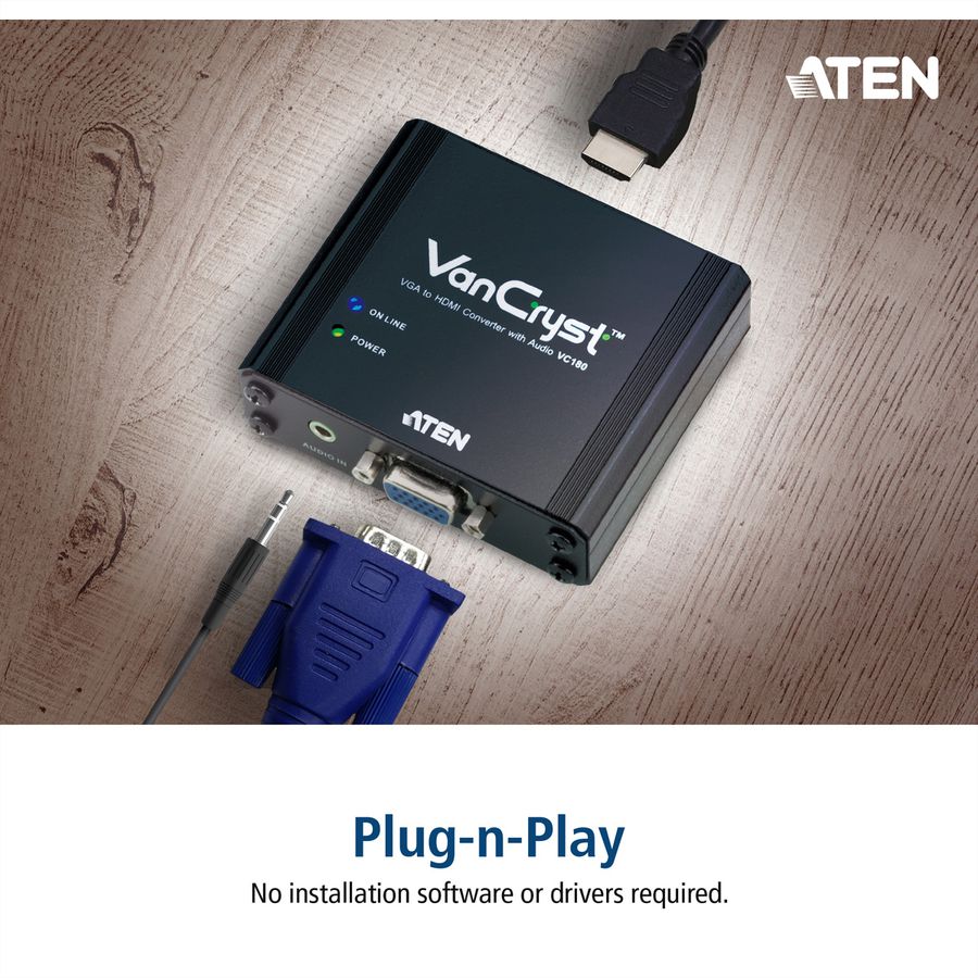 ATEN VC180 VGA zu HDMI Audio/Video Converter