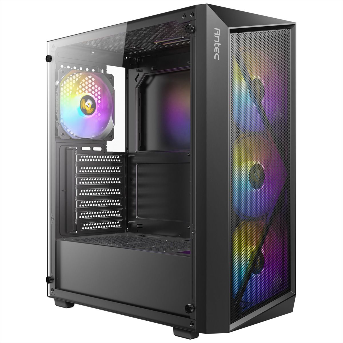 ANTEC AX67 ARGB PC Case Midi Tower Gaming ATX, black