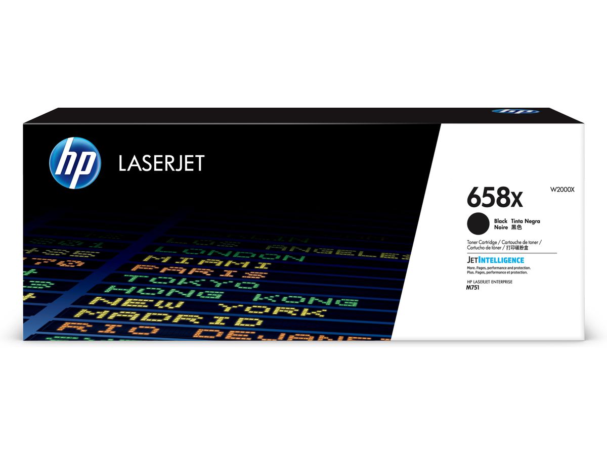 HP 658X originele high-capacity zwarte LaserJet tonercartridge