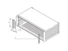 SCHROFF PropacPRO afbouwkit, voorzijde, voor EMC afscherming, 2 HE