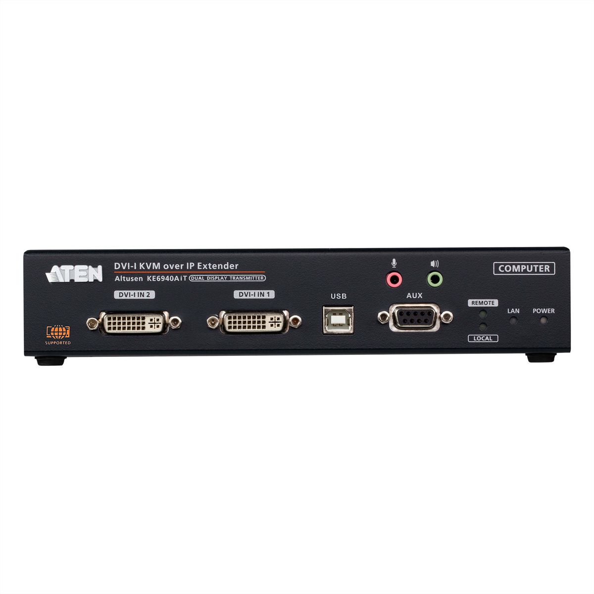 ATEN KE6940AIT FHD Dual DVI KVM over IP Zender met internettoegang