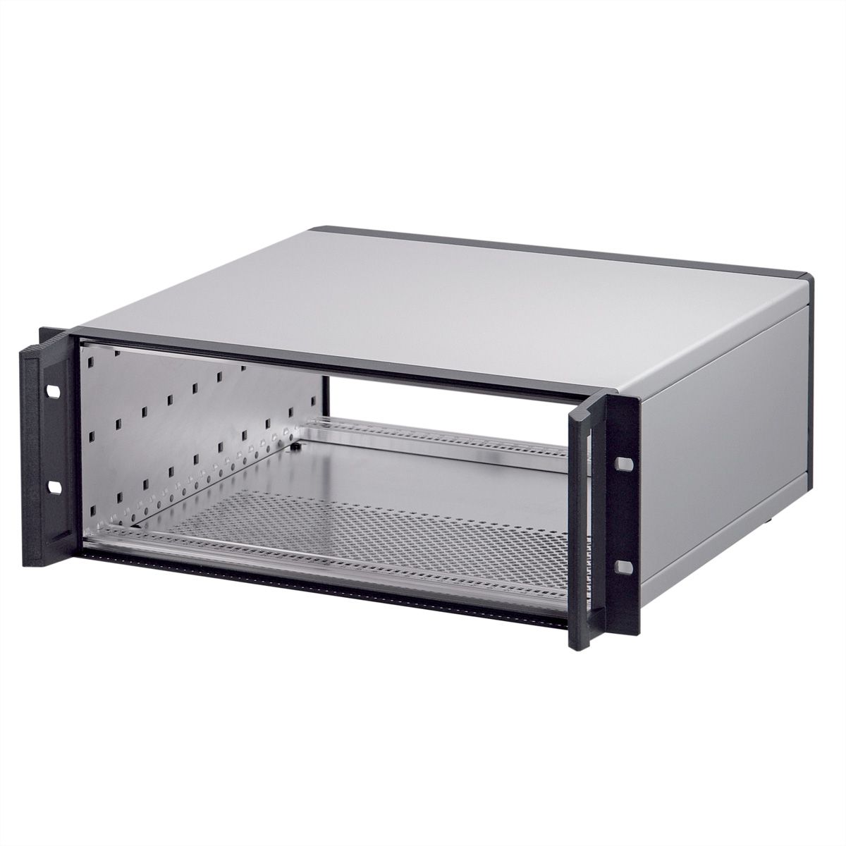 SCHROFF RatiopacPRO 19" rack-montagekast, achteraf te monteren afscherming met handgrepen, 3 HE, 84 HP, 375 mm