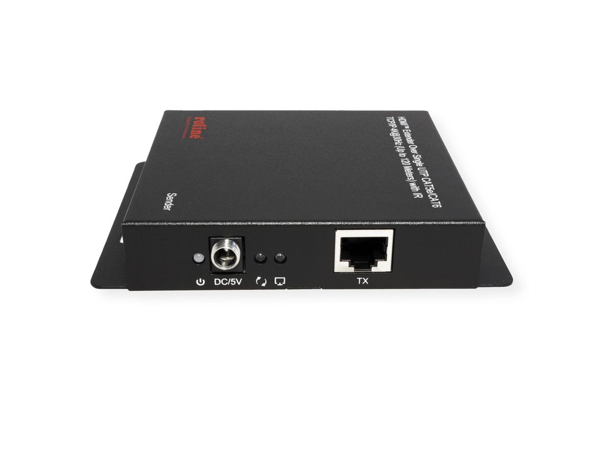 ROLINE HDMI verlenging, via IP, 4K30Hz, 120m, met IR