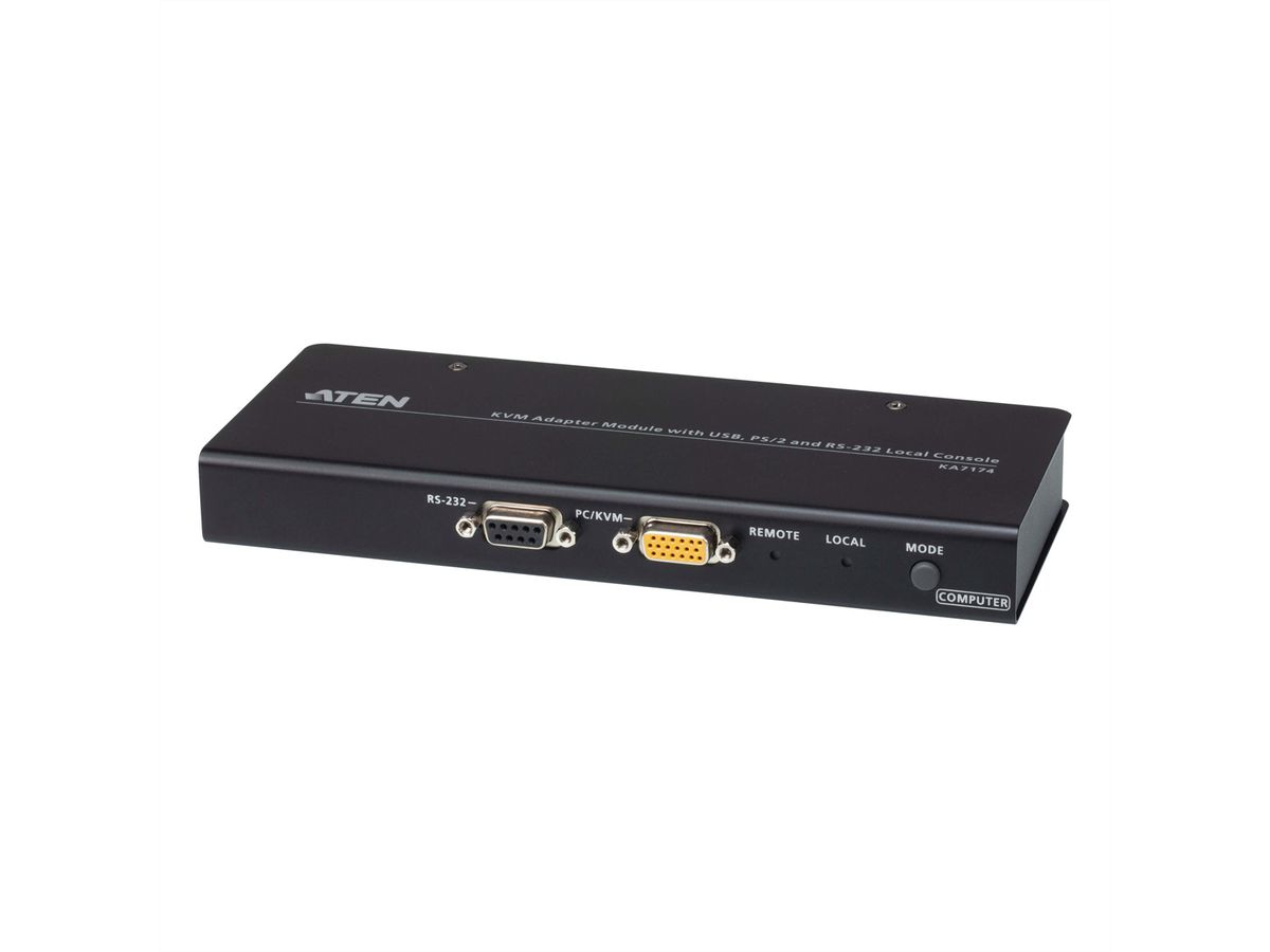 ATEN KA7174 KVM-adaptermodule met lokale USB-, PS/2- en RS-232 console