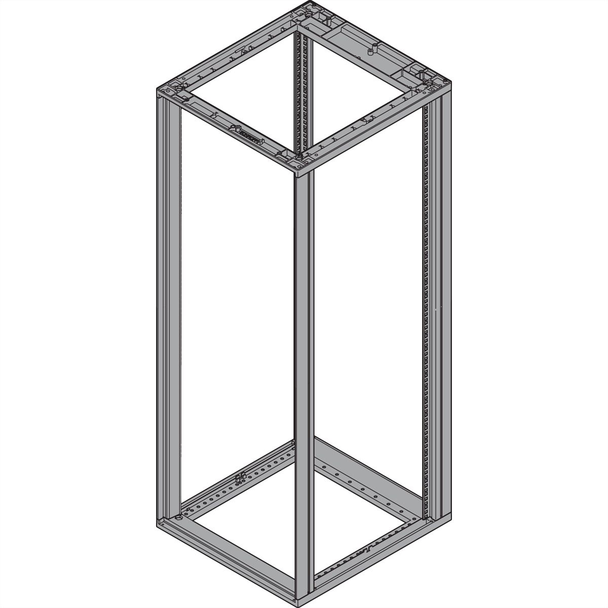 FRAME HD-U 12U 553W 500D RAL7021
