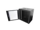 VALUE 19 inch wandbehuizing 12HE, 600 x 450 mm zwart, bouwpakket
