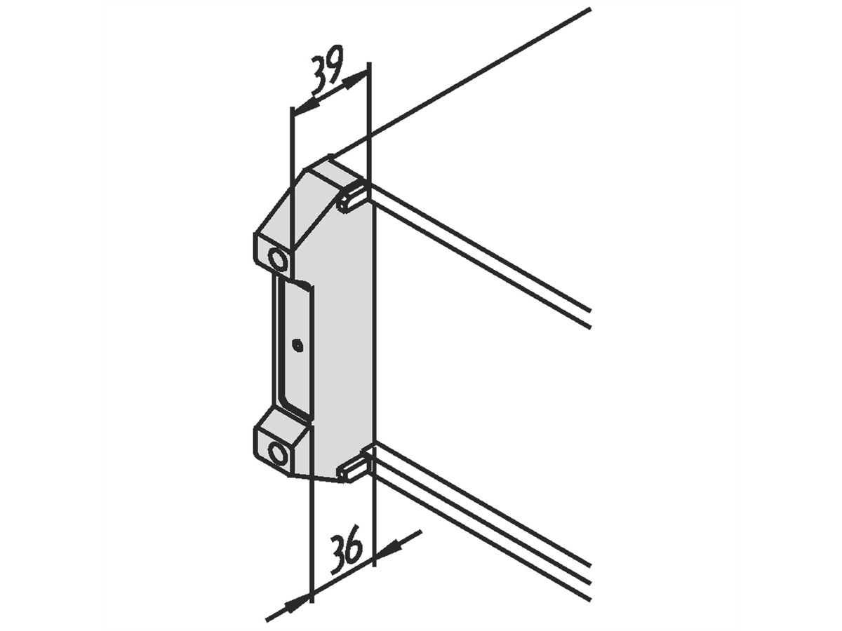 SCHROFF PropacPRO voet voor achterkap, zwart, 3 HE