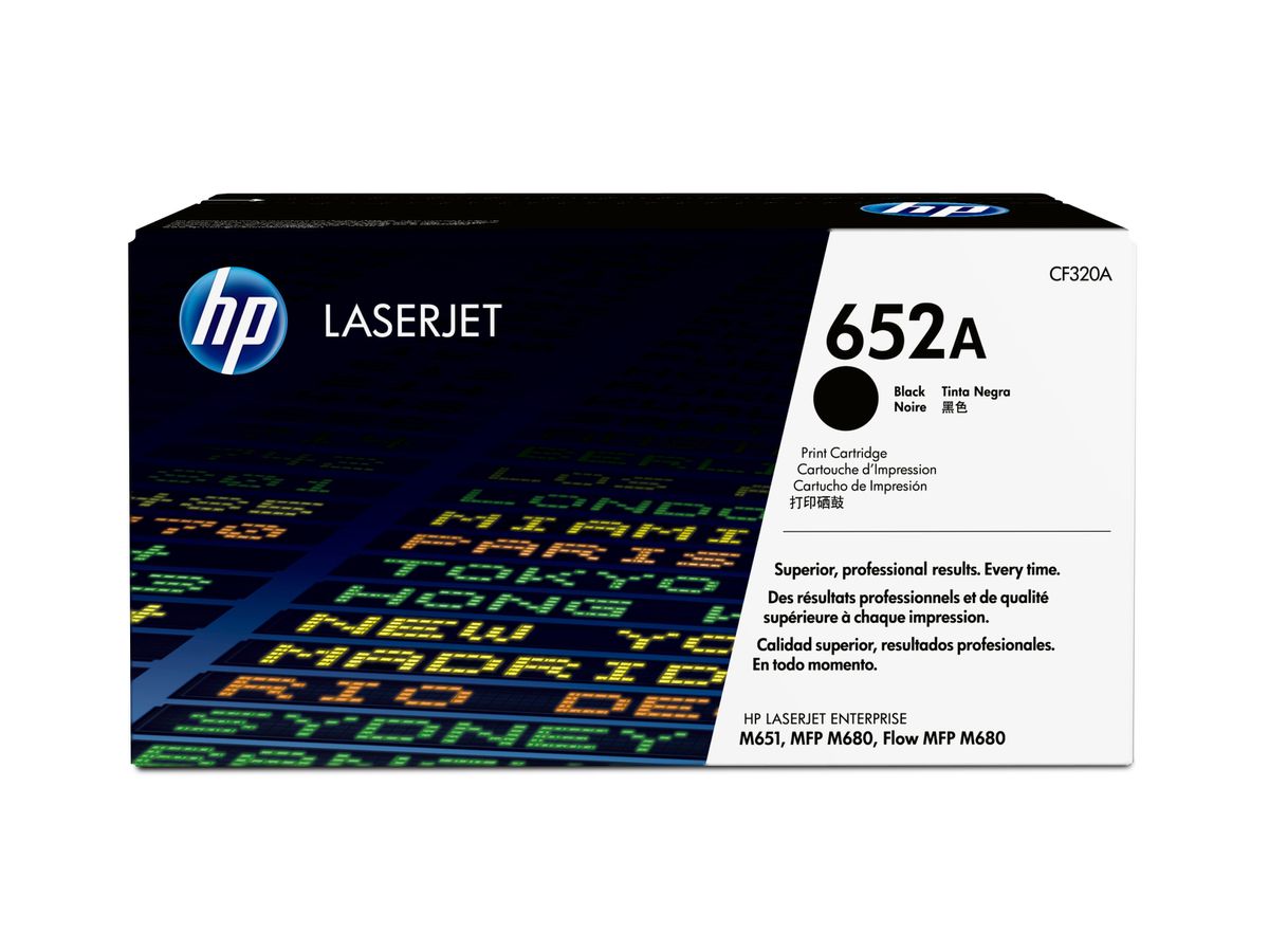 HP 652A originele zwarte LaserJet tonercartridge