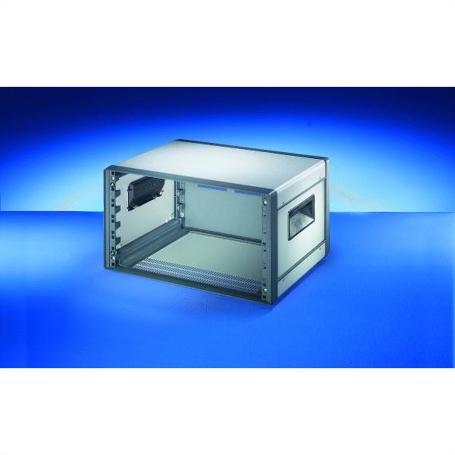 SCHROFF Comptec 19" Desktop Case, Unshielded, Steel Cover, 6 U, 84 HP, 300 mm
