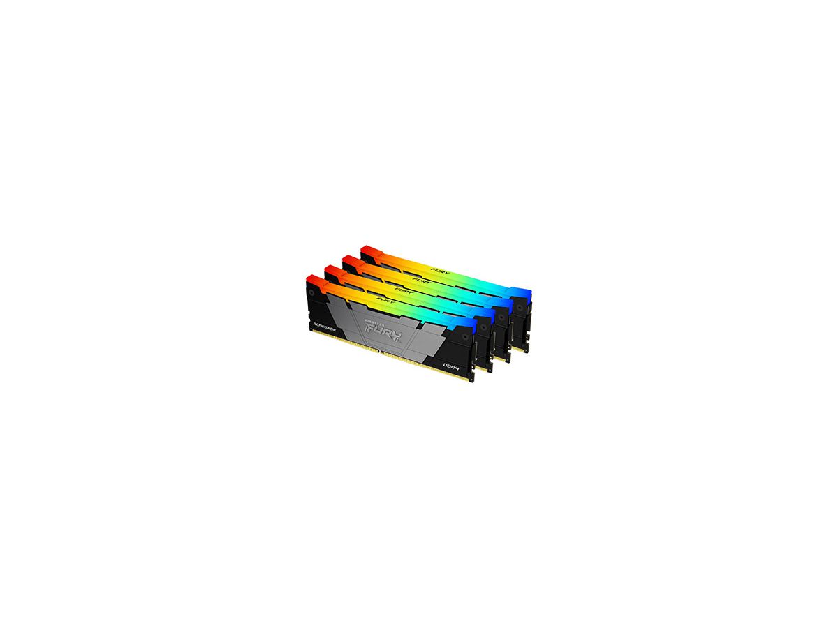 Kingston Technology FURY 128GB 3200MT/s DDR4 CL16 DIMM (set van 4) Renegade RGB