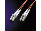 Fibre kabel duplex. 50/125 µm LC/LC, oranje, 2 m