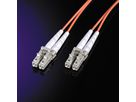 Fibre kabel duplex. 50/125 µm LC/LC, oranje, 3 m