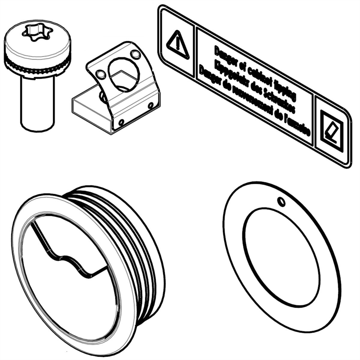 SCHROFF Monitor Arm Mounting Kit for Novastar HD Cabinet