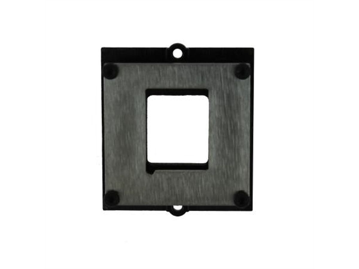 BACHMANN custom module frame 1x keystone with metal holder, black