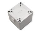 METZ CONNECT IP44 surface-mounted module housing, hinged cover & lock, 2 port unequipped for Keystone, grey