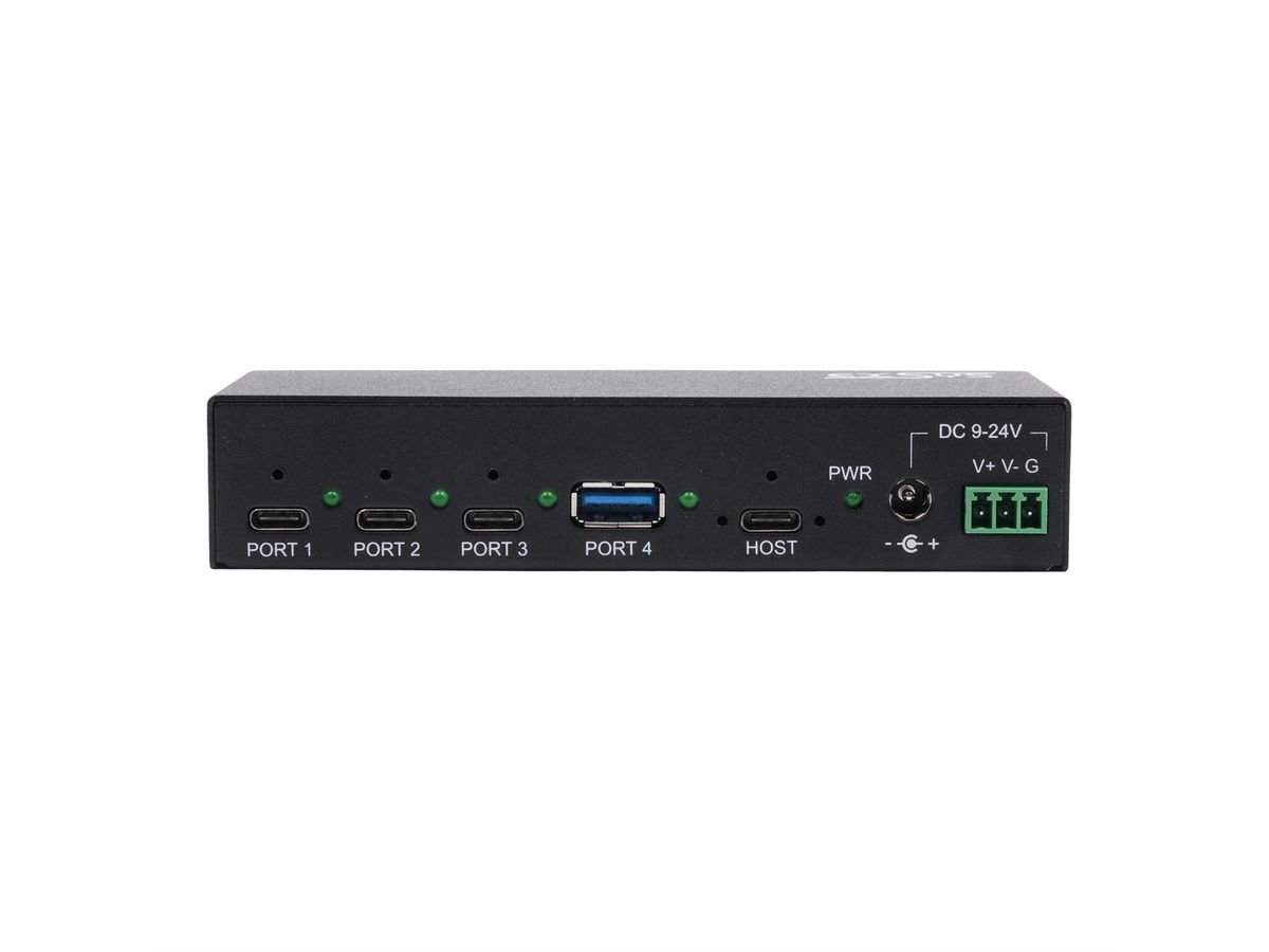 EX-12293HMS 4 Port USB 3.2 Metall HUB 3x C- und 1x A-Anschlüsse