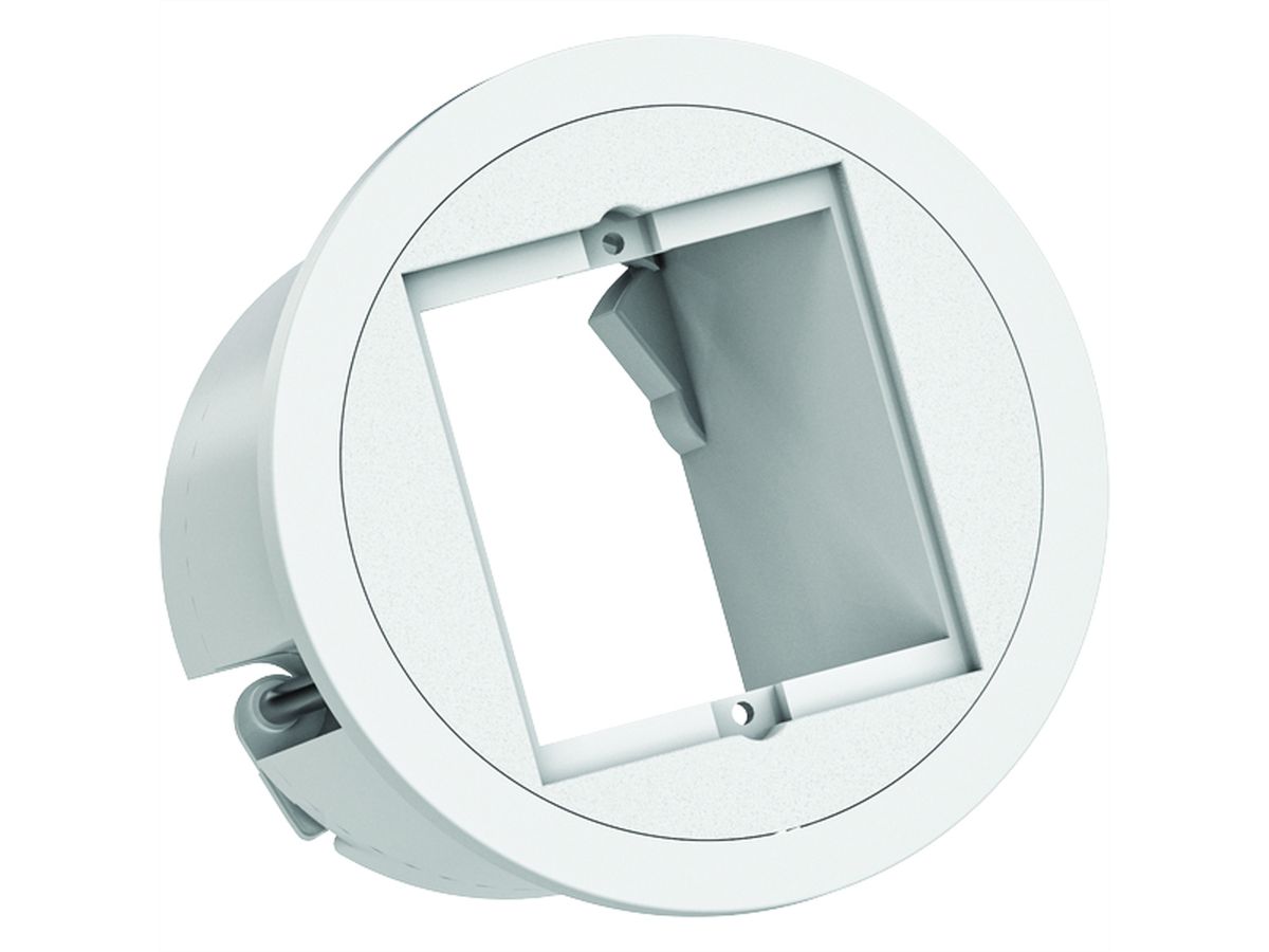 BACHMANN PIX 1xCM RAL9010 Decorative ring in stainless steel look