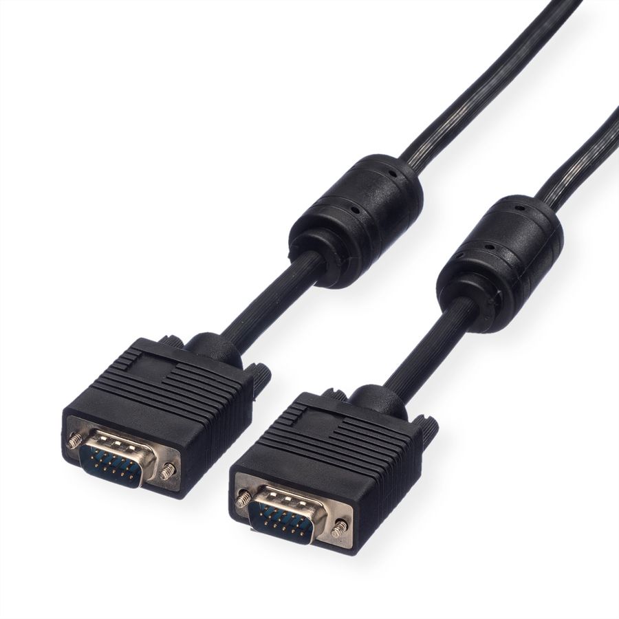 ROLINE SVGA kabel HD15 M/M met ferrietkern, 6 m