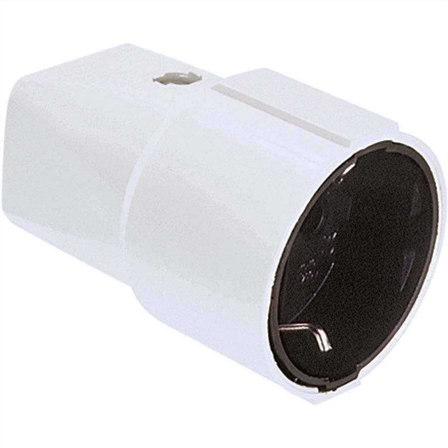 BACHMANN central earthing contact coupling, white