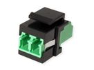 ROLINE Keystone glasvezeladapter LC/LC Duplex, Single mode, OS2, APC