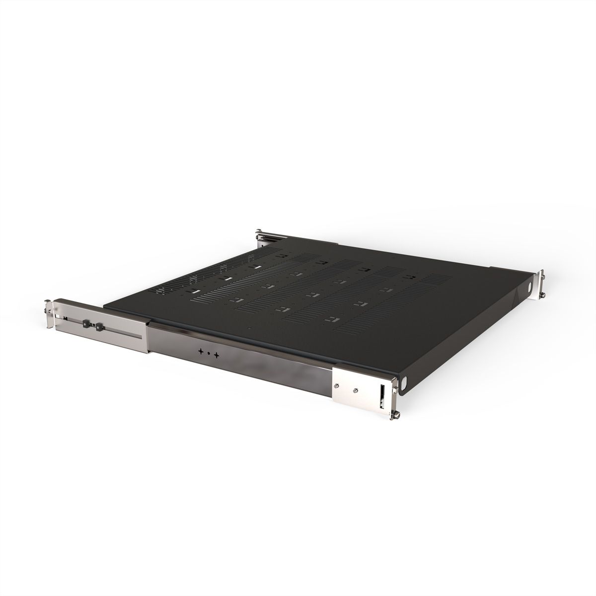 SCHROFF 19" Telescopic Shelf for Varistar, Novastar, Eurorack, 70 kg, RAL 7021, 800W 700D