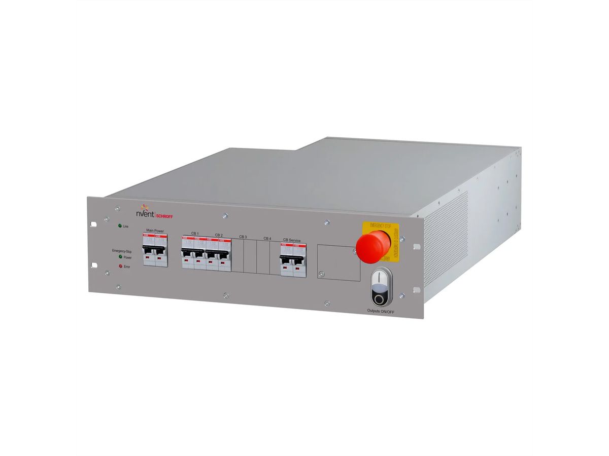 SCHROFF Rack Safety Plus, 3 U, 120 V AC, EMC Filter