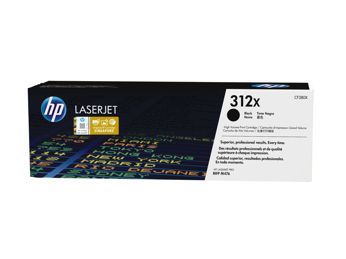 HP 312X high-capacity zwarte LaserJet tonercartridge