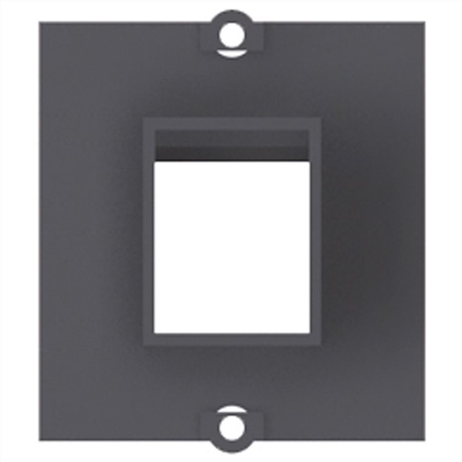 BACHMANN maatwerk module frame voor 1x Keystone, zwart