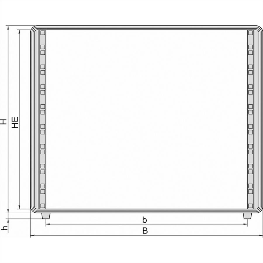 SCHROFF Comptec 19" Desktop Case, Unshielded, Alu Cover, 12 U, 84 HP, 400 mm