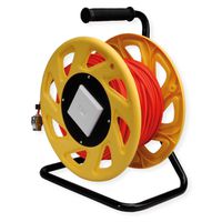 ROLINE RJ-45 kabelhaspel Cat.6A (Class EA), 60 m, oranje, 60 m