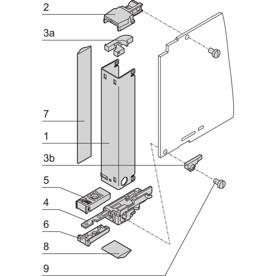 SCHROFF AMC Module With Pull Handle, AMC.0 R2.0, Single Full-Size, Aluminum
