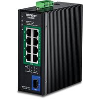 TRENDnet TI-BG5091B 9-Port Industrial 2.5G DIN-Rail PoE++ Switch with 10G SFP+ Port