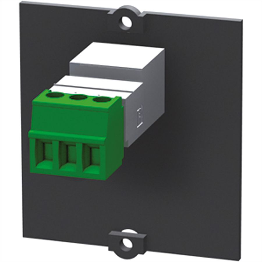 BACHMANN frame mini jack 3.5mm stereo, Screw terminal