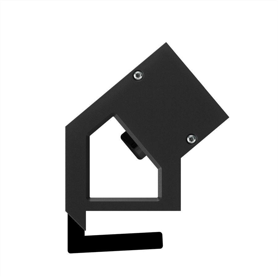 BACHMANN DESK2 ALU ZWART 2x Geaard stopcontact, USB, USB oplader 22W A&C 0,2m GST18