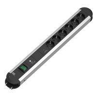 BACHMANN PRIMO 6xCEE7/3 1xGVS-Plus 1xswitch 2.0m CEE7/7
