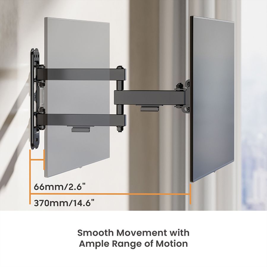 VALUE TV Monitor Arm, Wall Mount, < 109cm, < 20kg, 3 joints