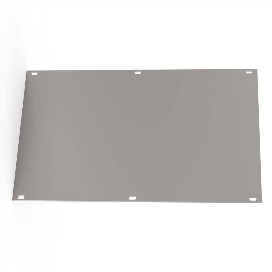 SCHROFF Front Panel, U-profile, Refrofit Shielding, 3 U, 42 HP, 2.5 mm, Al, Front Anodized, Rear Conductive