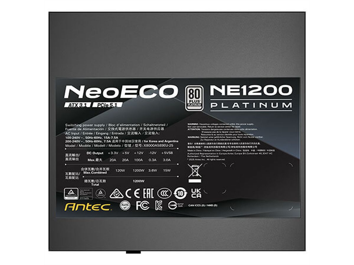 ANTEC NE1200P EC power supply 1200W, black